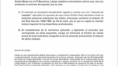 Photo of رابطة الليغا تنصف برشلونة وترغم ميسي على دفع 700 مليون يورو