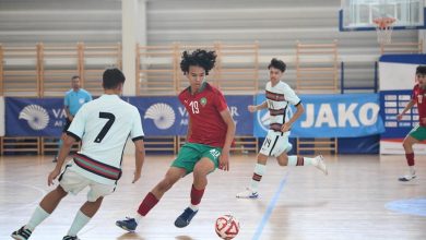 Photo of المنتخب الوطني لكرة القدم داخل القاعة لاقل من 19 سنة يتعادل مع البرتغال