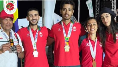 Photo of المغرب يتوج بذهبية التنس للألعاب الإفريقية الشاطئية