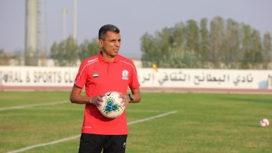 Photo of شلوحة يشرف على تدريب حراس معيذر القطري